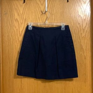 J Crew navy a-line skirt